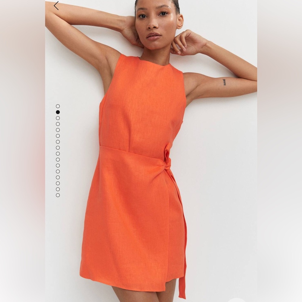 Linen sarong dress